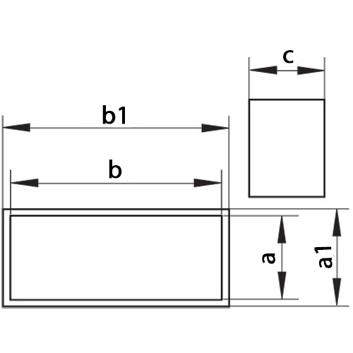 PVC connectors dimensions